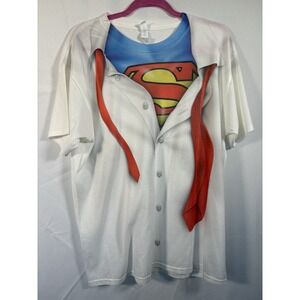 Jerzees shirt size L superman theme short sleeve pullover